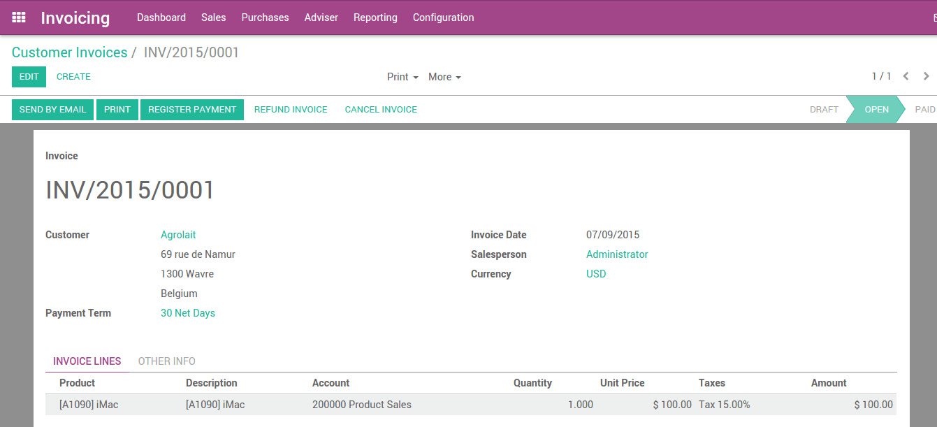 odoo-invoice