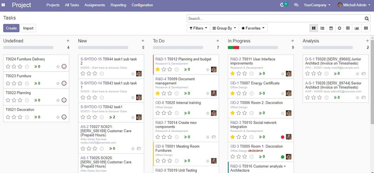 odoo project management